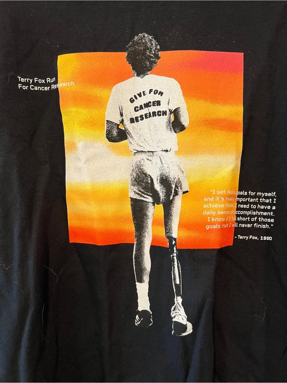 NWT Adidas x Terry Fox Run 45th Anniversary Long Sleeve Shirt Medium
